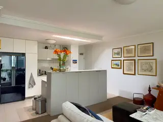 Capsule coffee machine, in the frame that shows it